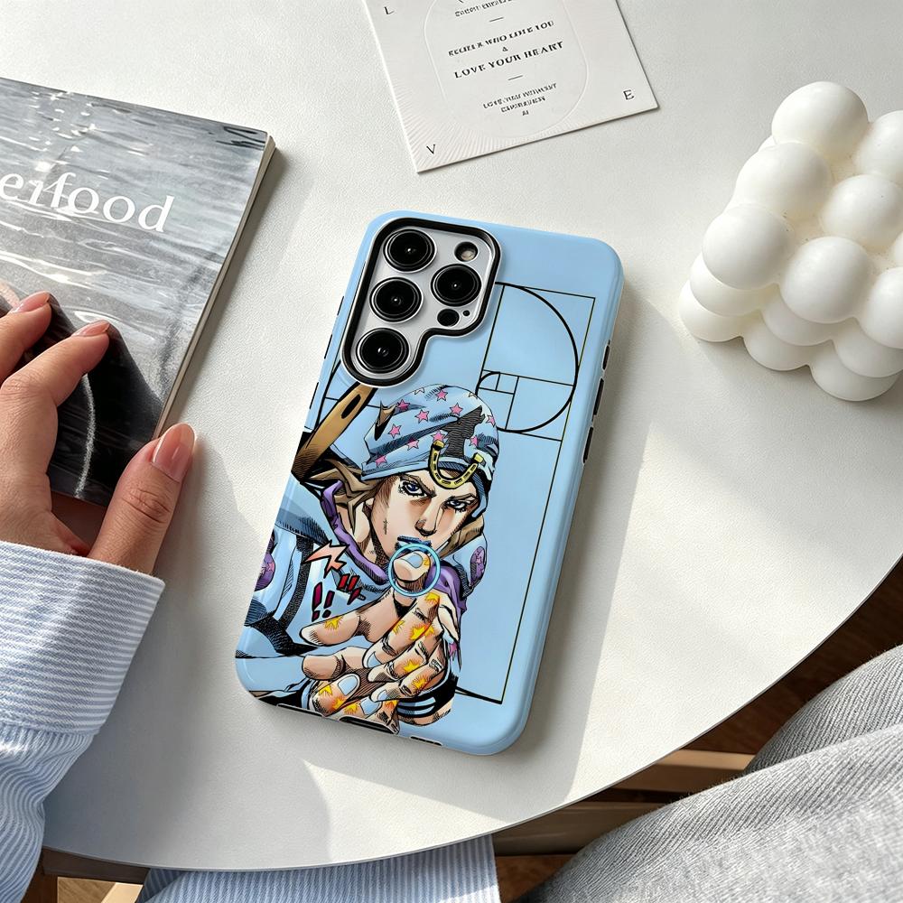 Samsung Galaxy S24 - Coque de téléphone Anime J-JOJO Steel